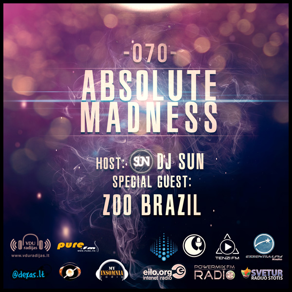 download → Zoo Brazil, DJ Sun - Absolute Madness 070 on TM RADIO - 08-Jun-2013