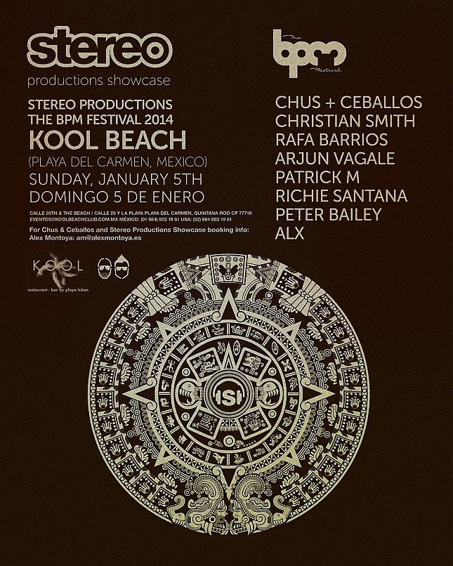 download → Chus & Ceballos - Live at Stereo Productions Showcase, Kool Beach (BPM Festival 2014, Playa del Carmen) - 05-Jan-2014 download → Chus & Ceballos - Live at Stereo Productions Showcase, Kool Beach (BPM Festival 2014, Playa del Carmen) - 05-Jan-2014