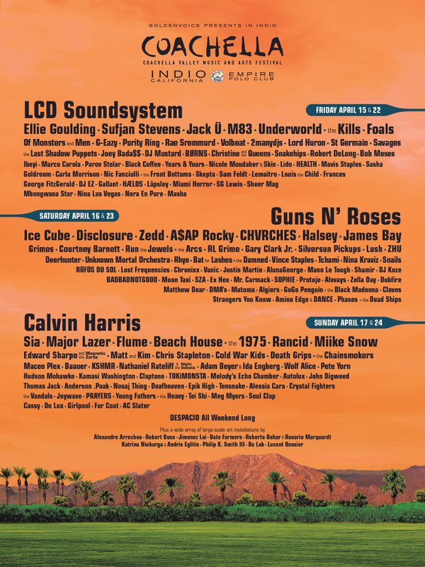 download → livesets from Coachella Festival 2016 (Indio, California) - 15-Apr-2016 download → livesets from Coachella Festival 2016 (Indio, California) - 15-Apr-2016