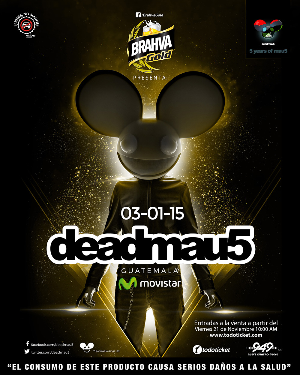 download → Deadmau5 - live at 5 Years Of Mau5, Guatemala - 03-Jan-2015 download → Deadmau5 - live at 5 Years Of Mau5, Guatemala - 03-Jan-2015