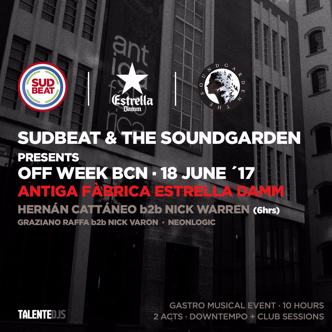 download → Hernan Cattaneo B2B Nick Warren - live at Subdeat x SoundGarden (Antiga Fabrica Estrella Damm, Sonar OFF Week 2017) - 18-Jun-2017 download → Hernan Cattaneo B2B Nick Warren - live at Subdeat x SoundGarden (Antiga Fabrica Estrella Damm, Sonar OFF Week 2017) - 18-Jun-2017