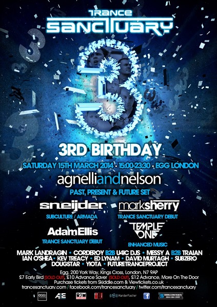 download → Adam Ellis, Sneijder, Temple One, Mark Landradin, Ian O'Shea, Agnelli & Nelson, - Live At Trance Sanctuarys 3rd Birthday, Egg (London) - 15-Mar-2014 download → Adam Ellis, Sneijder, Temple One, Mark Landradin, Ian O'Shea, Agnelli & Nelson, - Live At Trance Sanctuarys 3rd Birthday, Egg (London) - 15-Mar-2014