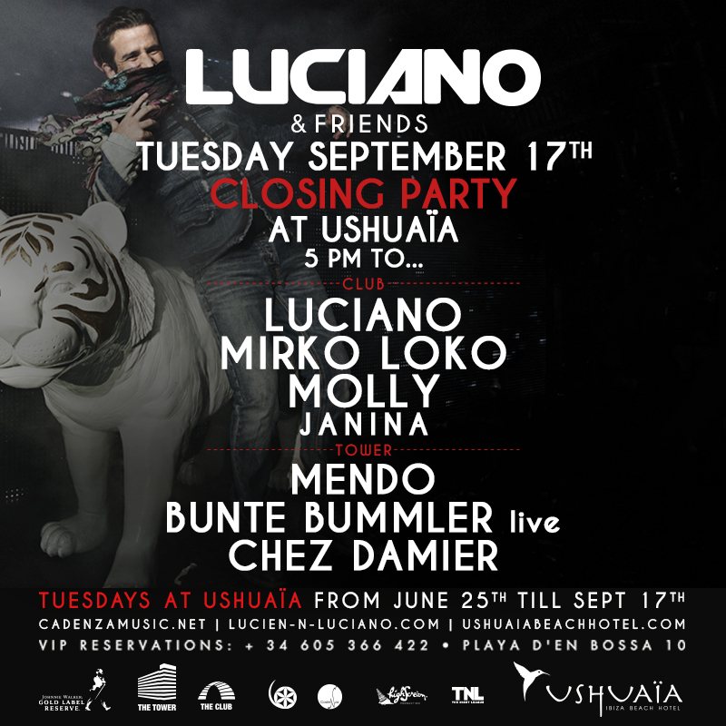 download → Luciano & Friends - Live @ Ushuaia Beach Hotel Closing Party - Ibiza - 17-Sep-2013 download → Luciano & Friends - Live @ Ushuaia Beach Hotel Closing Party - Ibiza - 17-Sep-2013