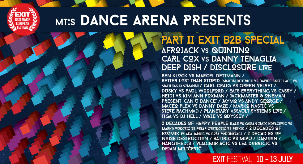 download → Waze VS Odyssey, Jaymo VS Andy George, Marko Nastic VS Steve Rachmad - live at Exit Festival 2014, Day 3, MT:S Dance Arena (Novi Sad) - 13-Jul-2014 download → Waze VS Odyssey, Jaymo VS Andy George, Marko Nastic VS Steve Rachmad - live at Exit Festival 2014, Day 3, MT:S Dance Arena (Novi Sad) - 13-Jul-2014