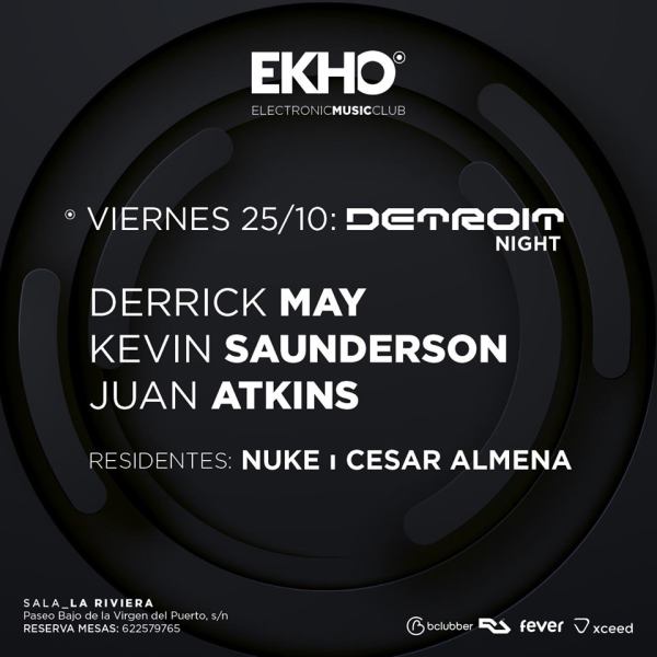Kevin Saunderson - Live @ Ekho Club (Madrid) - 25-Oct-2019